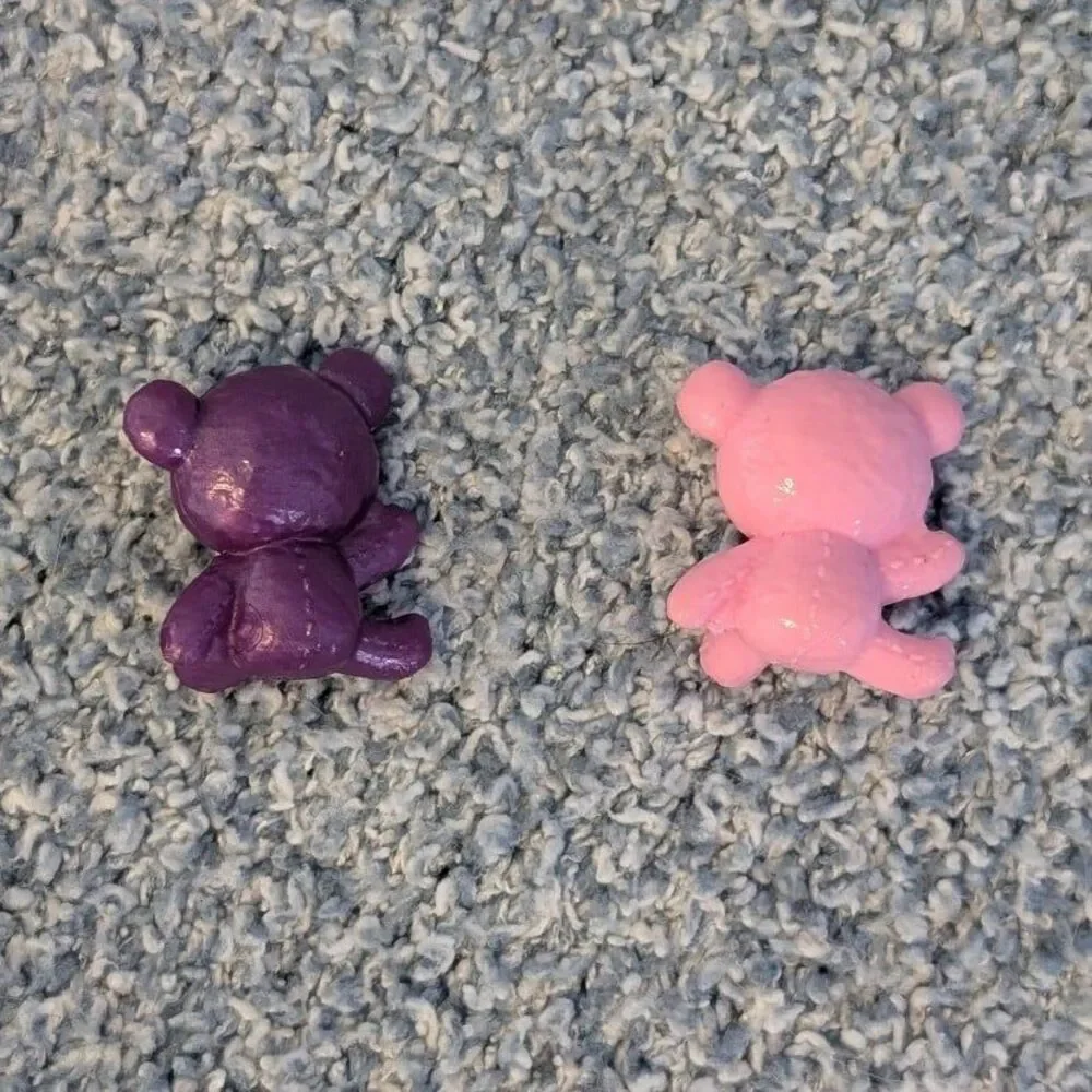 Mattel Barbie Skipper Babysitters 2 Plastic Purple Pink Doll Teddy Bears